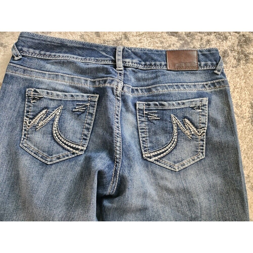 Maurices Womens Size 7/8 Long Bootcut Medium Wash Stretch Denim - Picture 8 of 8